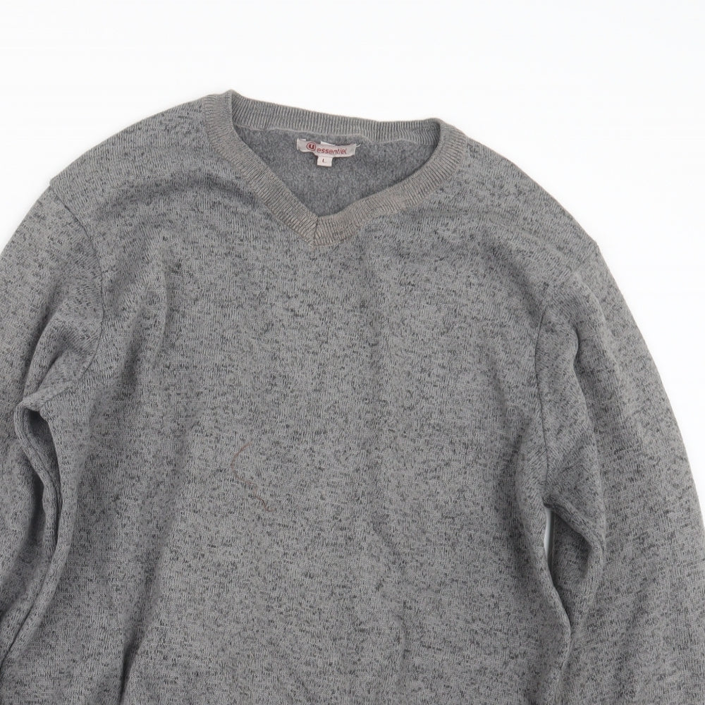 essentiel Mens Grey   Pullover Jumper Size L