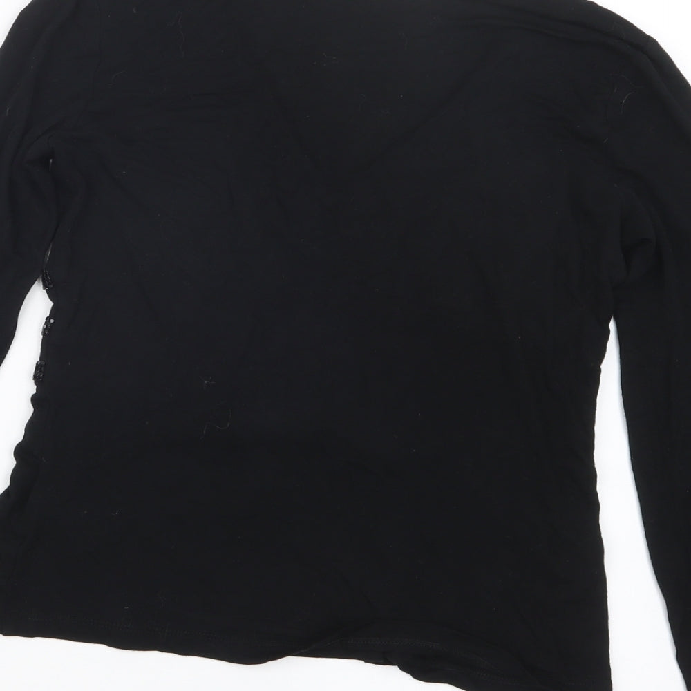 Cable & Gauge Womens Black   Basic T-Shirt Size S