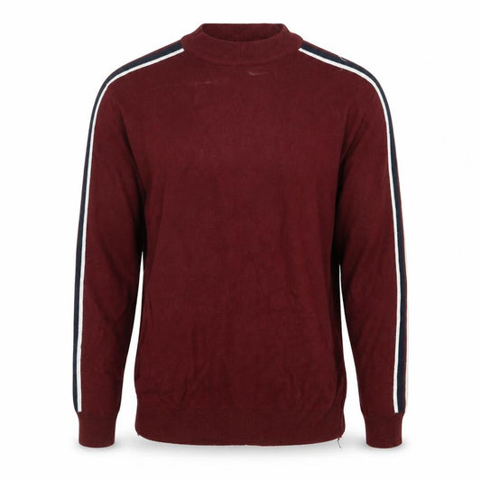 Loom Mens Red  Knit Pullover Jumper Size S