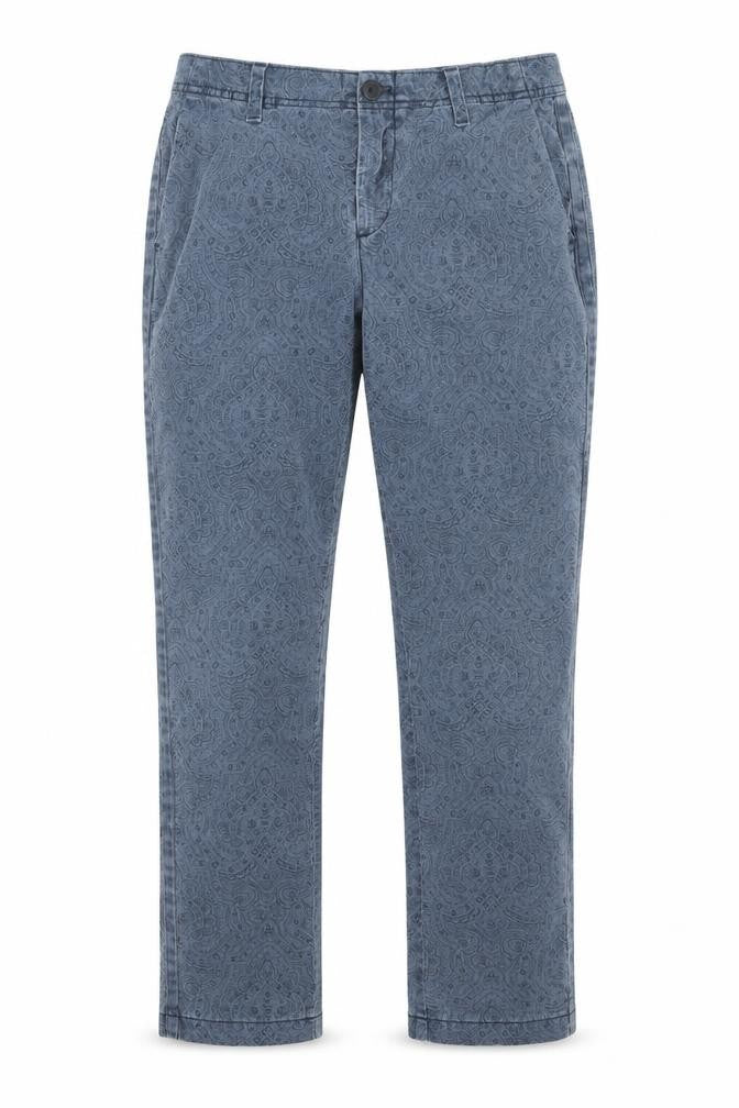 Gap Womens Blue Geometric  Chino Trousers Size 29 in L26.5 in