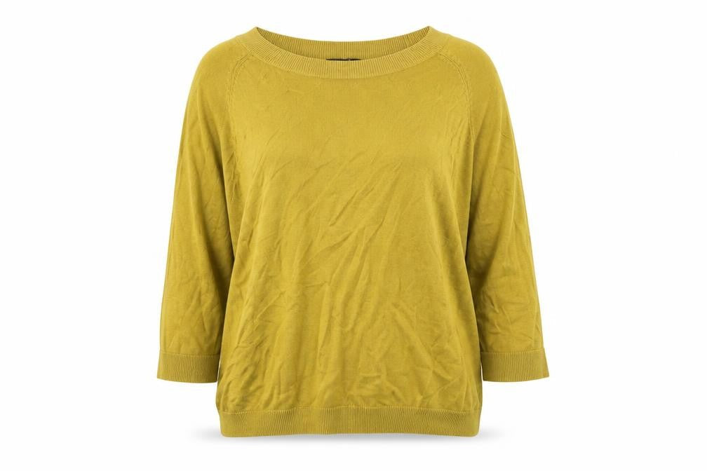 H&M Womens Yellow  Knit Pullover Jumper Size S