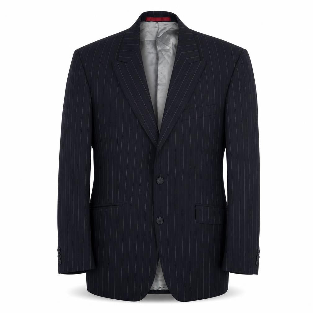 Burton Mens Black Striped  Jacket Blazer Size 40
