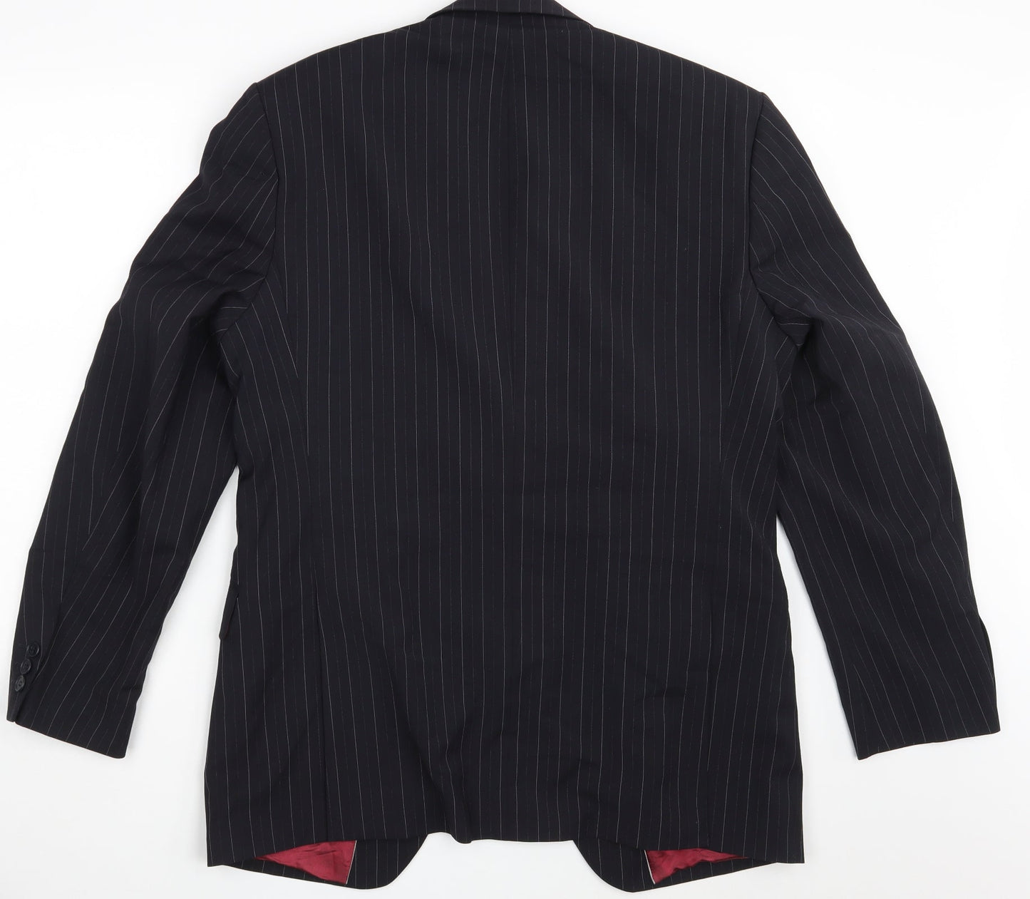 Burton Mens Black Striped  Jacket Blazer Size 40