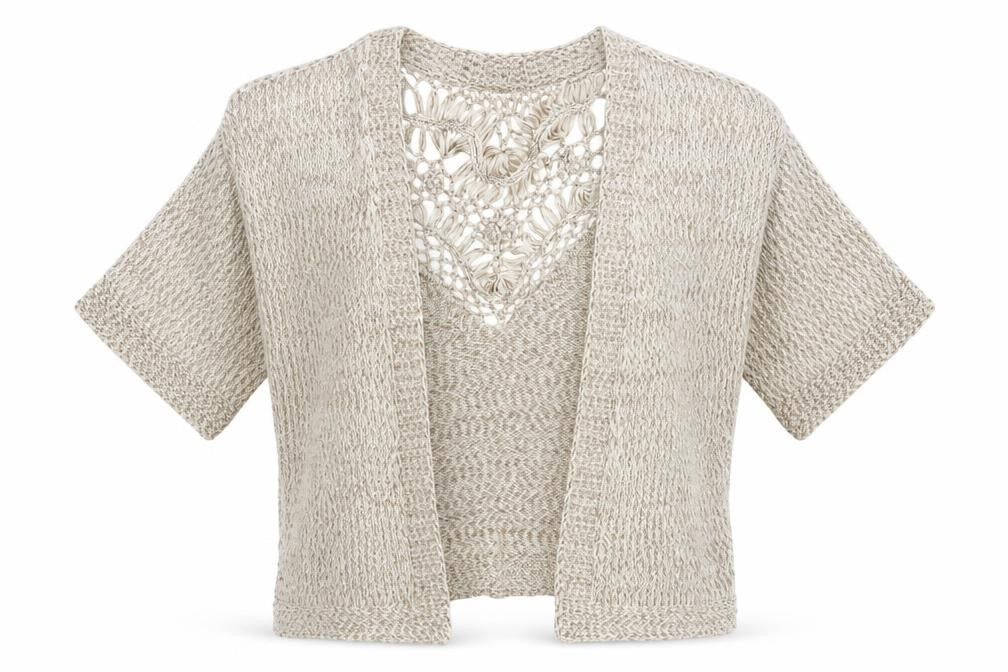 Indigo Womens Beige   Wrap Jumper Size S