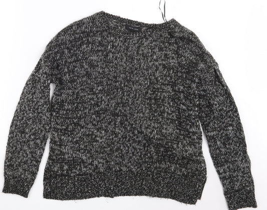 New Look Womens Black  Knit Pullover Jumper Size M