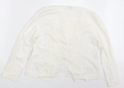 George Womens Ivory   Jacket Blazer Size 14