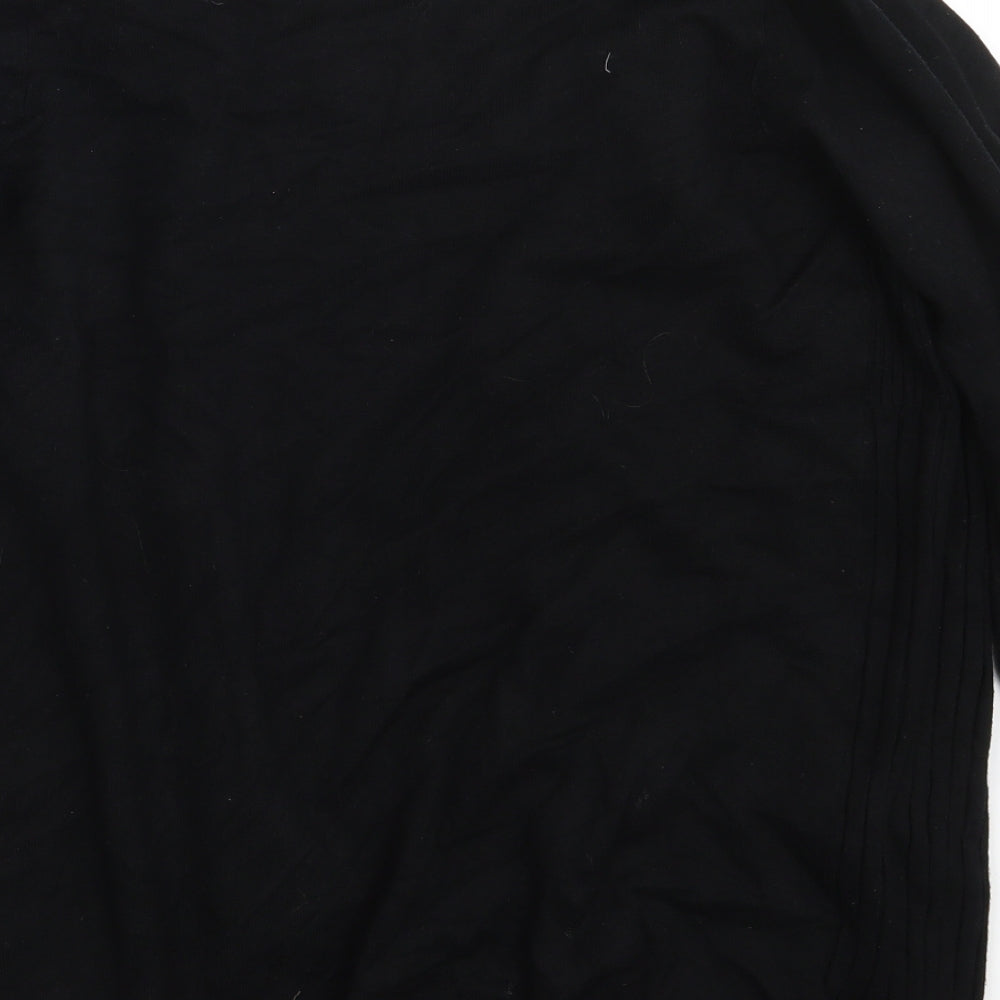BHS Womens Black  Knit Wrap Jumper Size 12