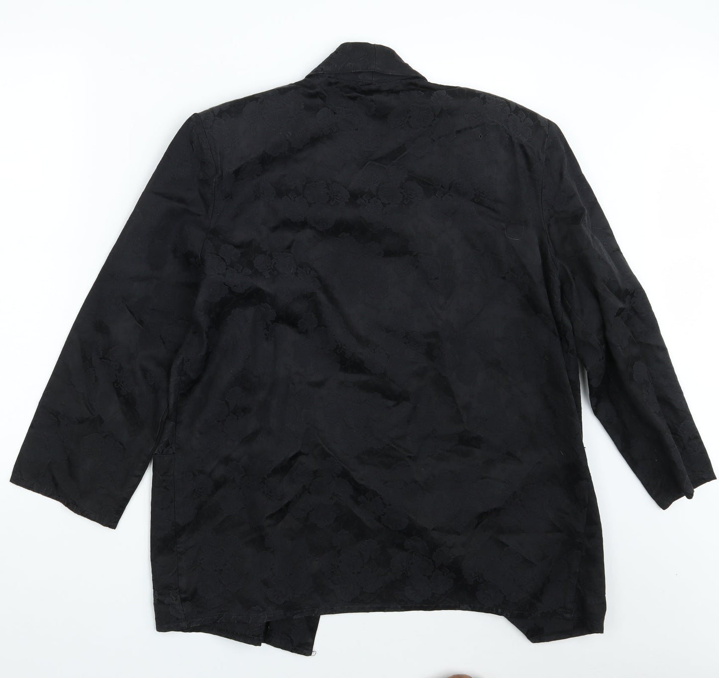 Etam Womens Black Floral  Jacket Blazer Size 14
