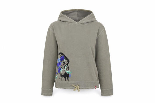 WOMbat Womens Brown   Pullover Hoodie Size S
