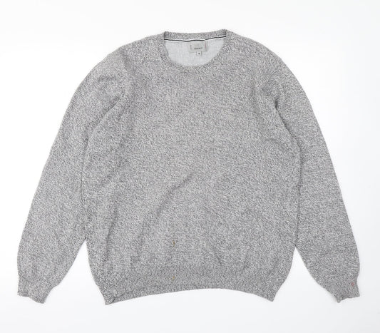 M&S Collection Mens Grey  Knit Pullover Jumper Size M