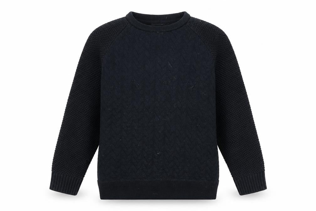 V by Very Boys Black   Pullover Sweatshirt Size 7-8 Years