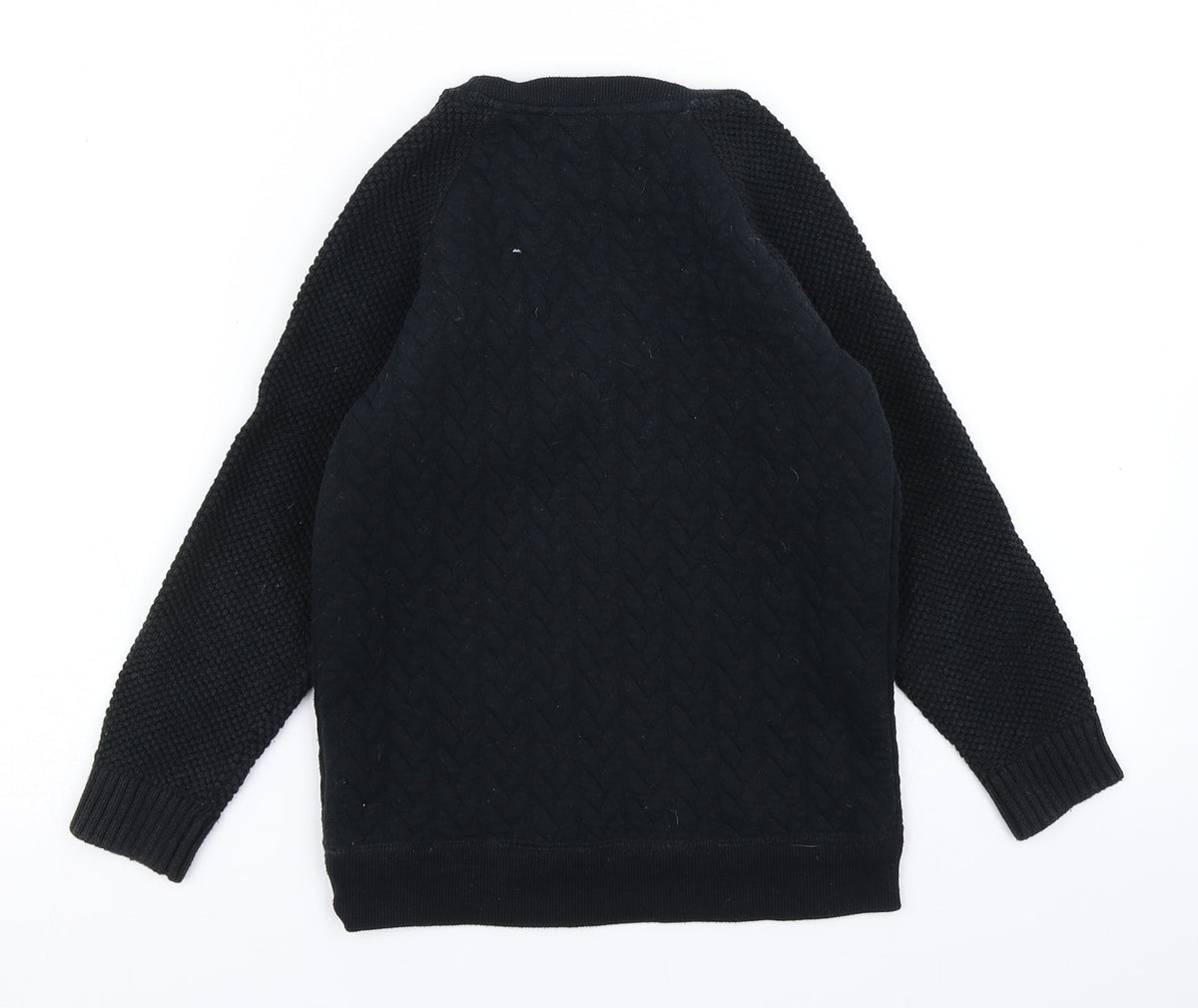 V by Very Boys Black   Pullover Sweatshirt Size 7-8 Years
