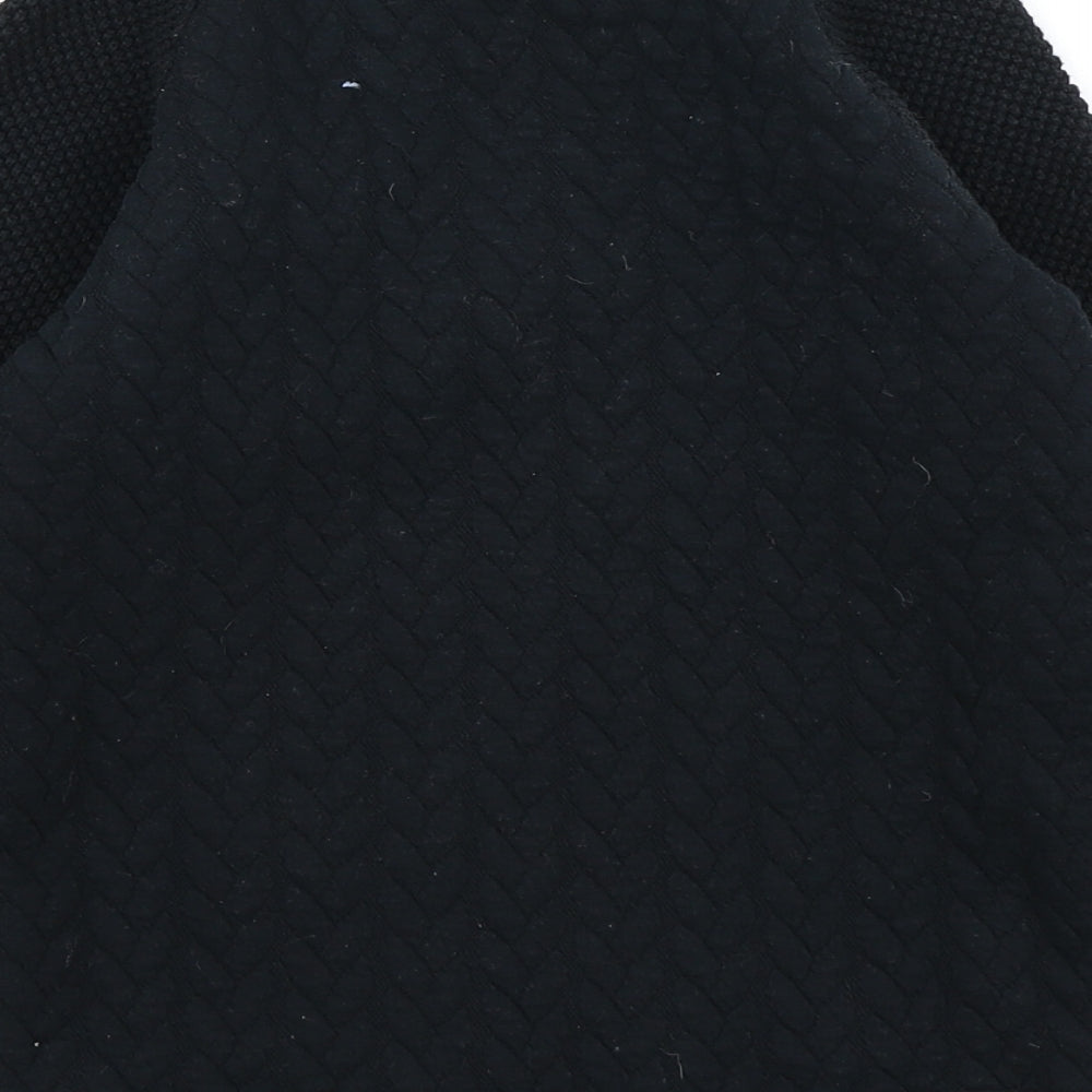 V by Very Boys Black   Pullover Sweatshirt Size 7-8 Years