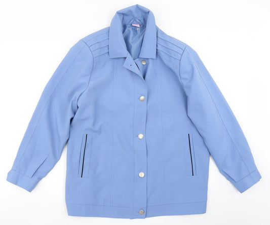 Amalina Womens Blue   Overcoat Coat Size 16