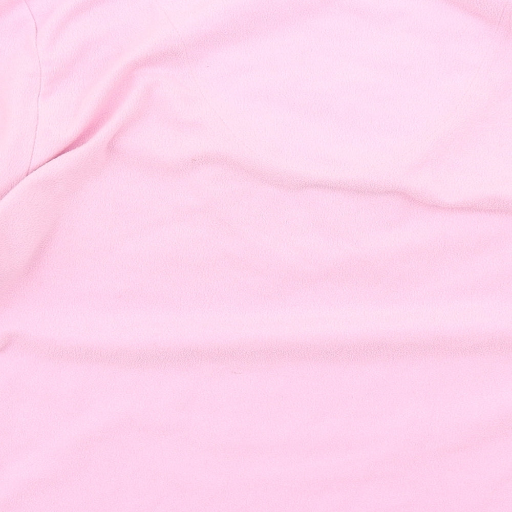 Secret Possesions Womens Pink Solid Fleece Top Pyjama Top Size M