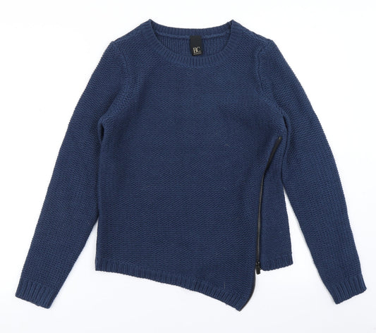 BC  Womens Blue  Knit Pullover Jumper Size 10
