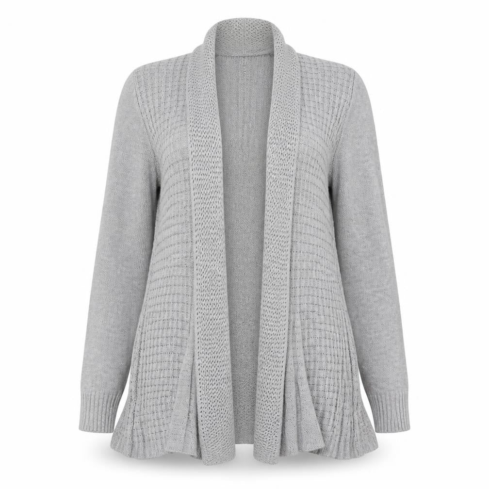 Remel Womens Grey  Knit Cardigan Jumper Size M