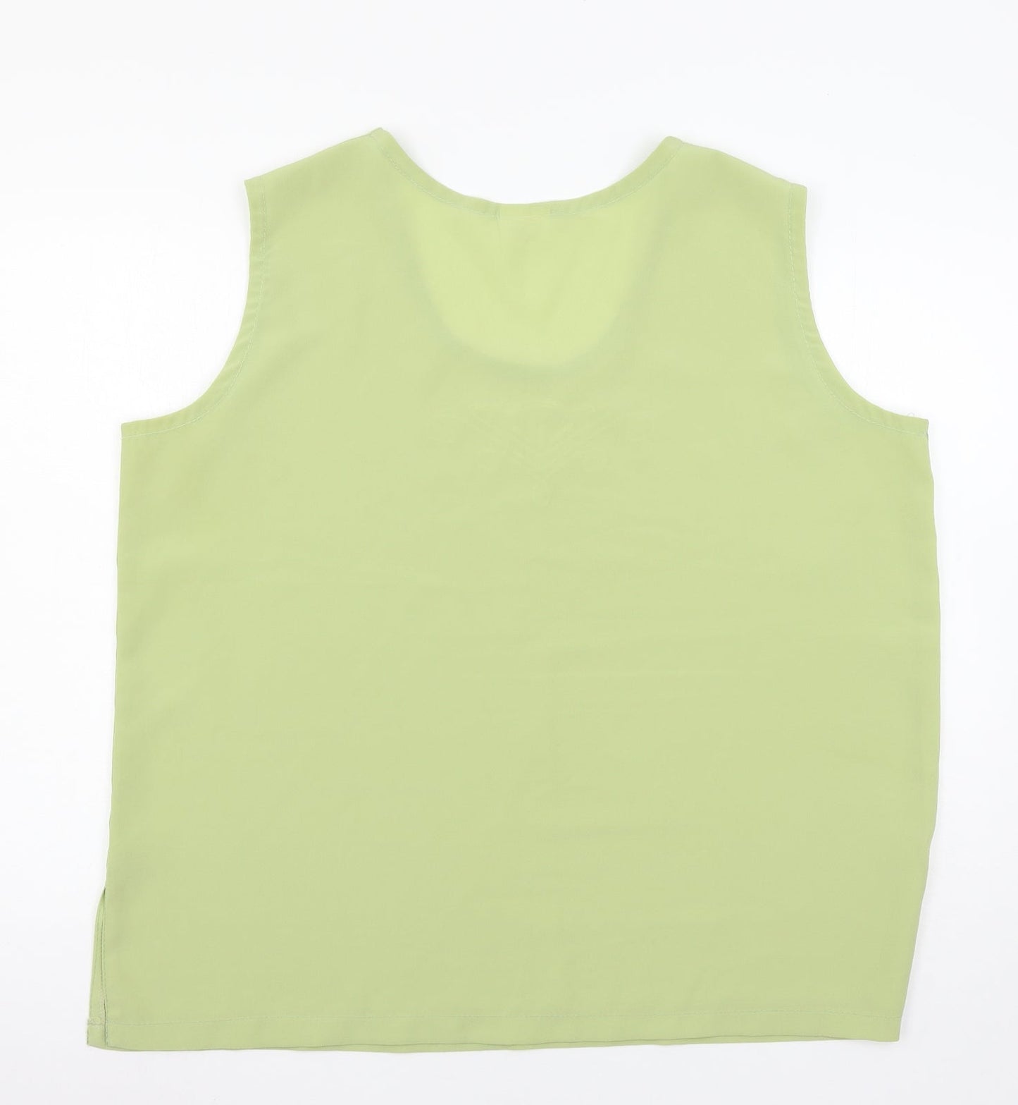 Michael Gold Womens Green   Basic Blouse Size 2XL