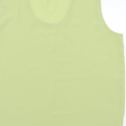 Michael Gold Womens Green   Basic Blouse Size 2XL