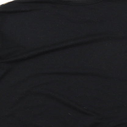 Atmosphere Womens Black Animal Print Jersey Basic T-Shirt Size 8