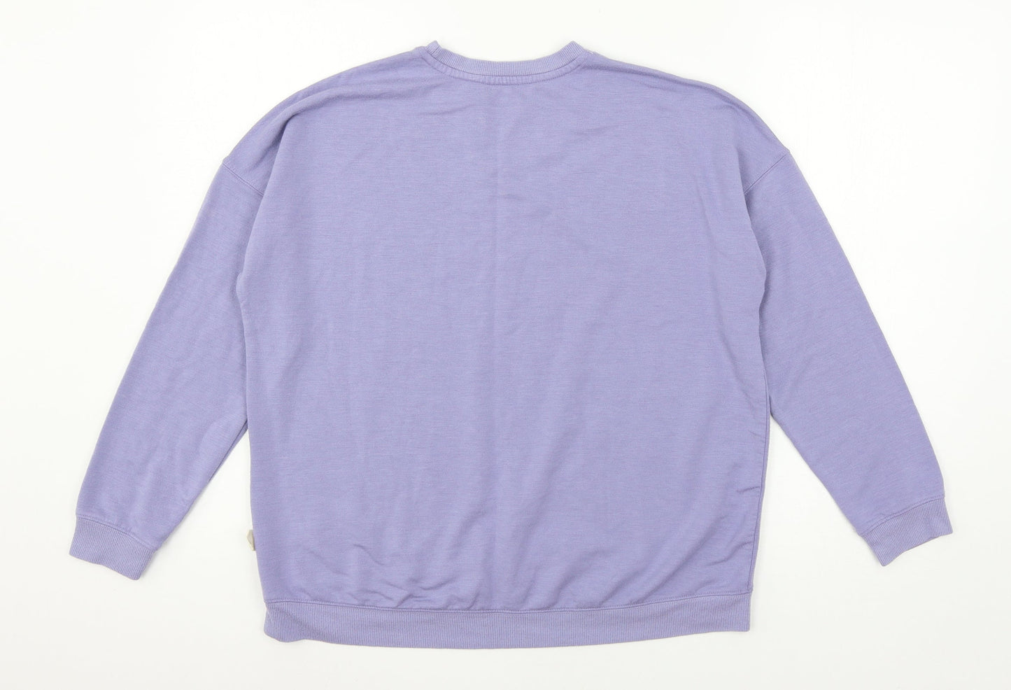 Love to Lounge Womens Blue Solid Jersey Top Pyjama Top Size 10