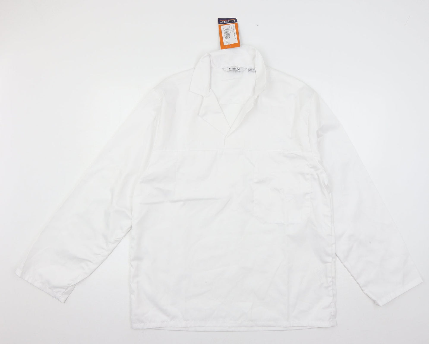 Portwest Mens White    Button-Up Size M  - Pullover