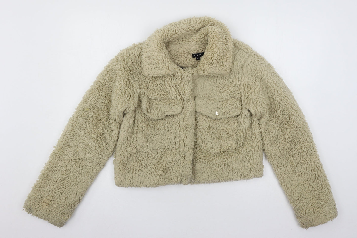 Rising Womens Beige  Microfibre Jacket  Size S
