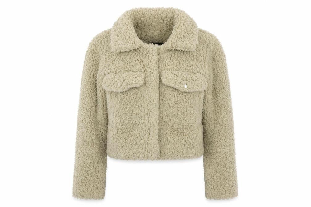 Rising Womens Beige  Microfibre Jacket  Size S