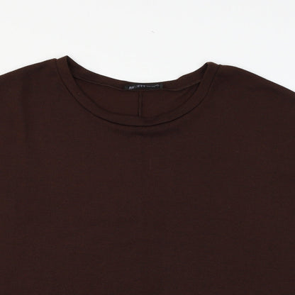 Preloved Zanza Womens Brown  Knit Pullover Jumper Size XL - Detail