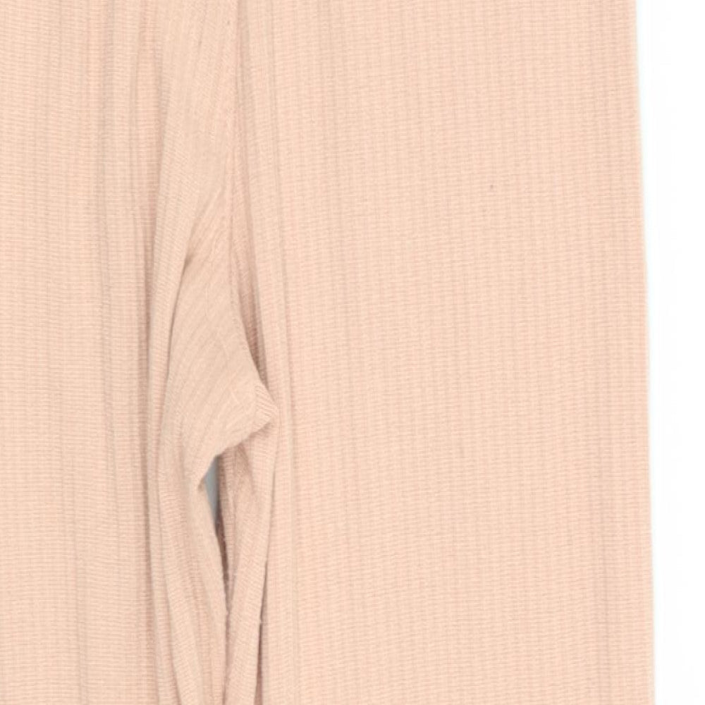 Missguided Womens Beige   Trousers  Size 8 L24 in - Stretch waistband