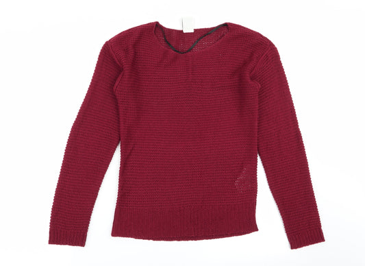 VERO MODA Womens Red   Pullover Jumper Size S