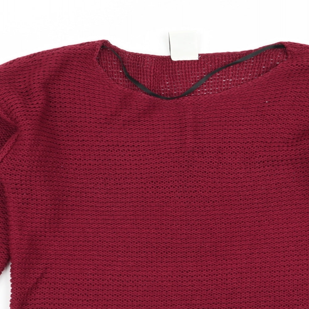 VERO MODA Womens Red   Pullover Jumper Size S