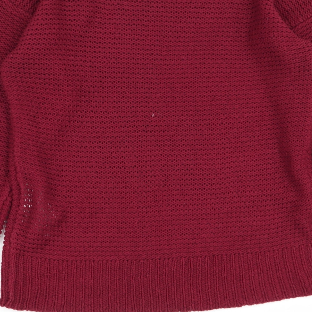 VERO MODA Womens Red   Pullover Jumper Size S