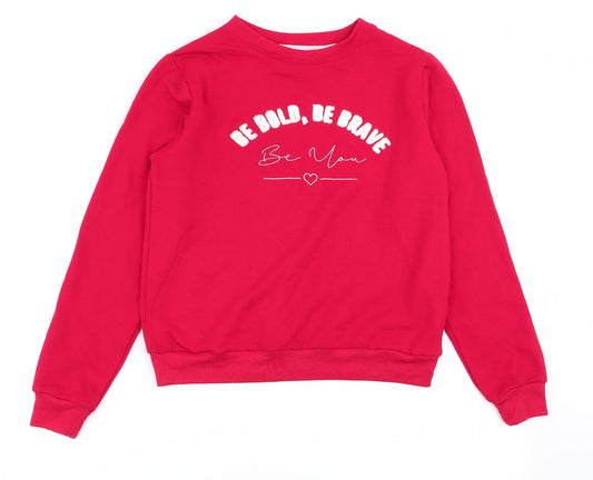 New Look Girls Red   Pullover Jumper Size S