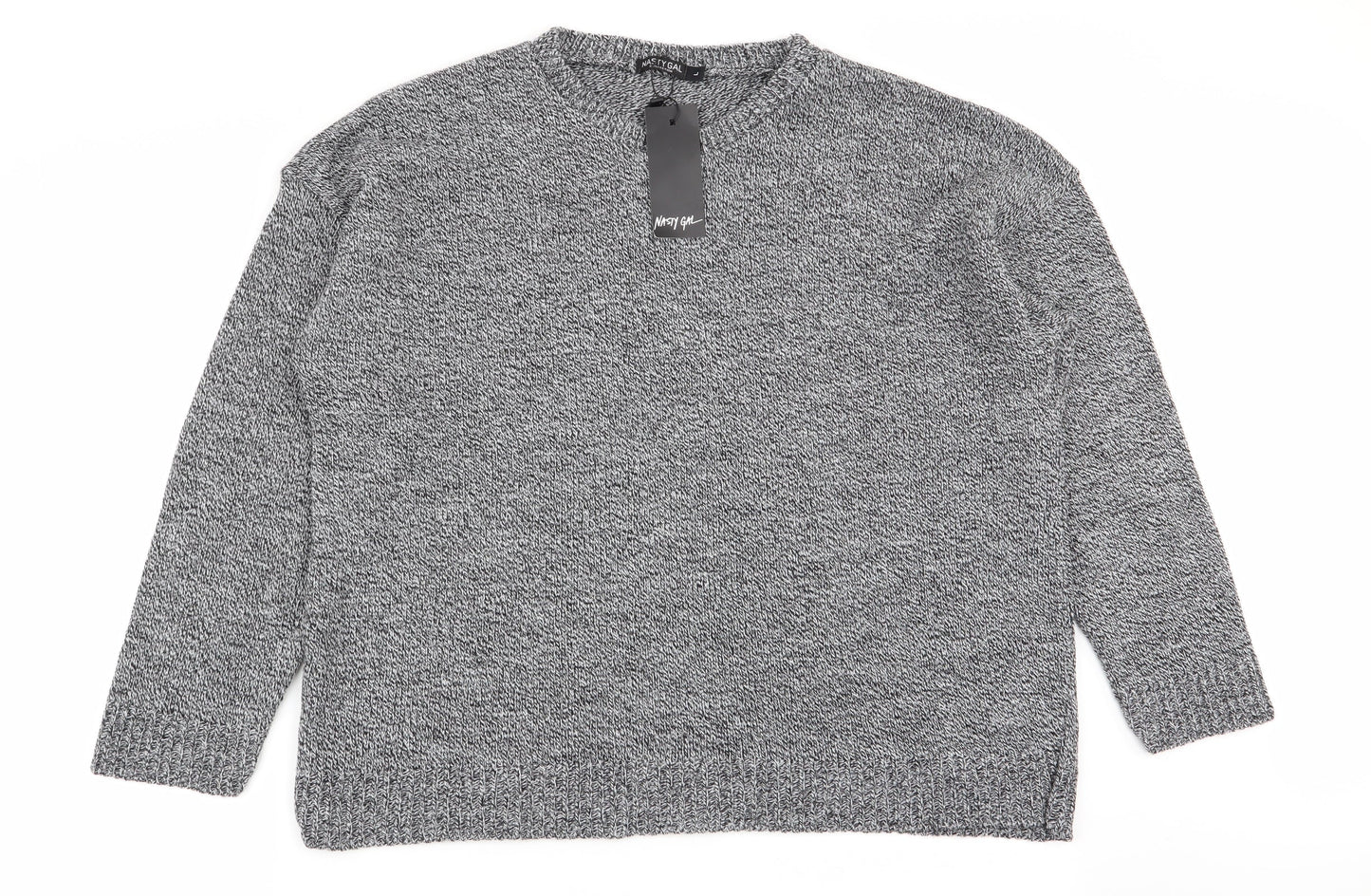 nastygal Womens Grey   Pullover Jumper Size L