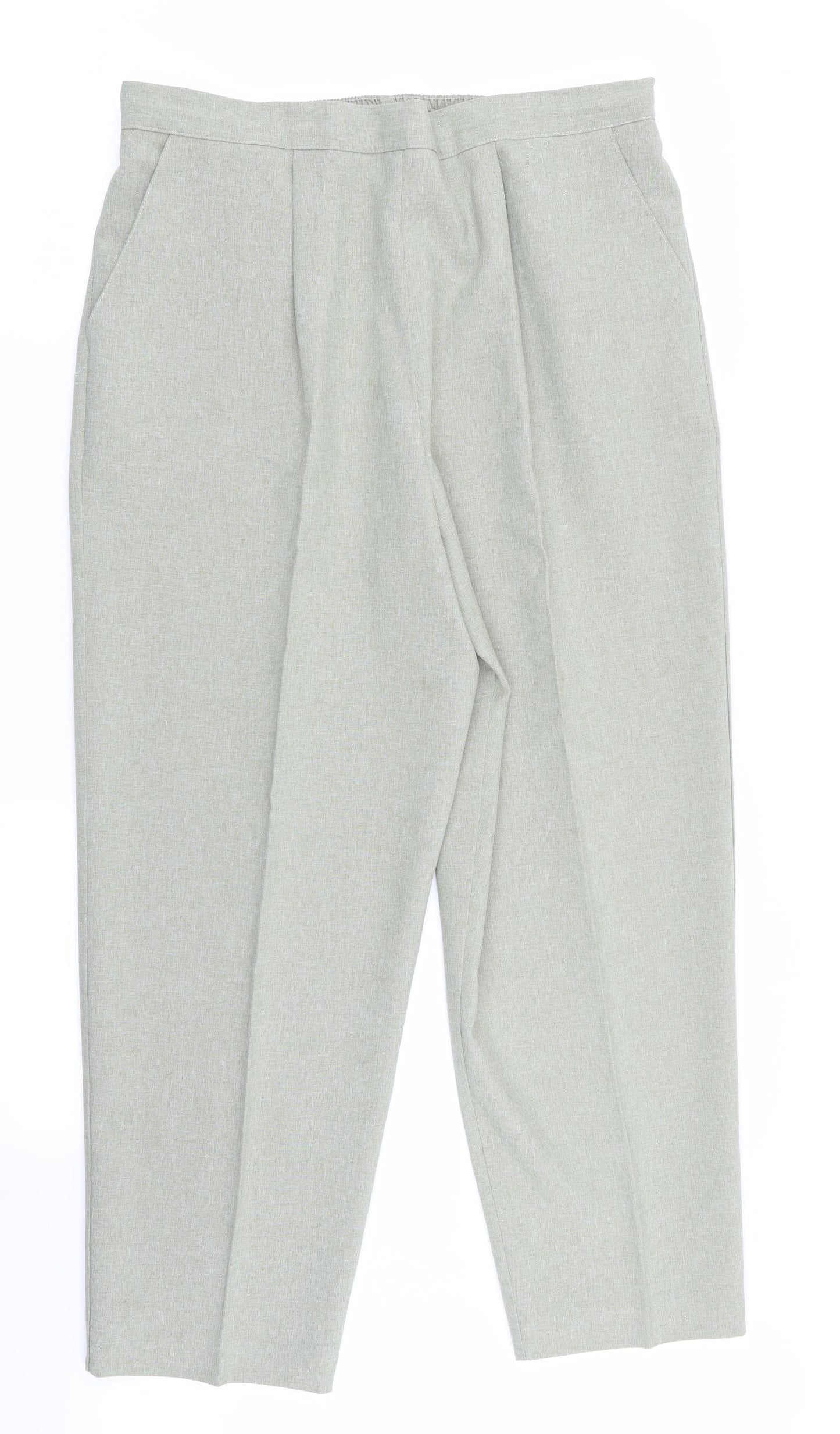 Classics Womens Green   Trousers  Size 18 L27 in - Stretch waistband