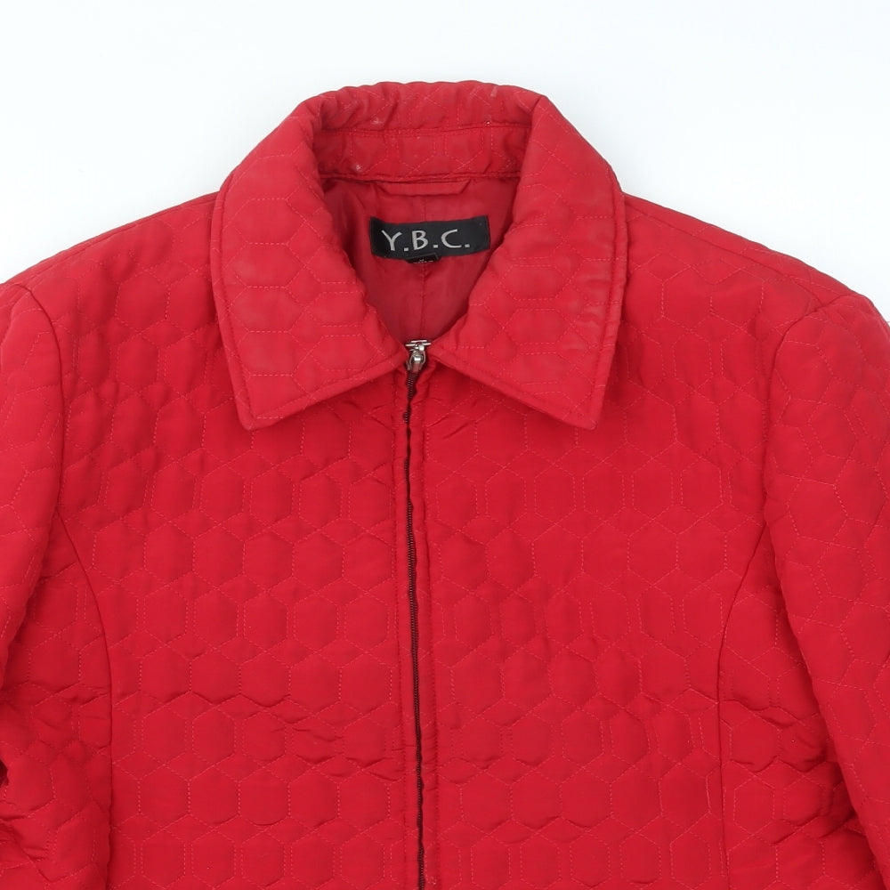 YBC Womens Red   Jacket Coat Size M