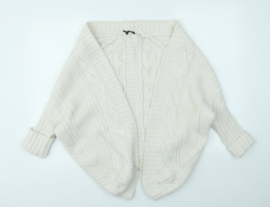 Preworn Womens White   Cardigan Jumper Size S