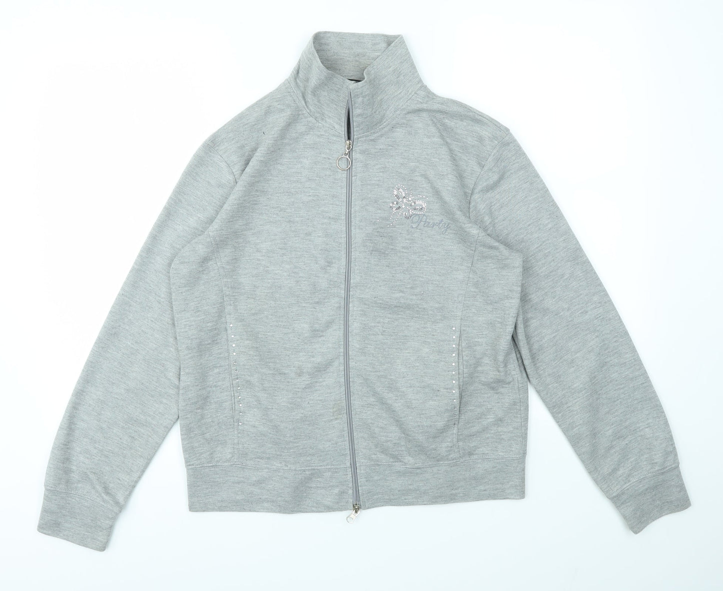 Smart Womens Grey   Full Zip Jumper Size M