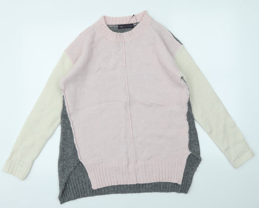 M&S Womens Multicoloured   Henley Jumper Size S
