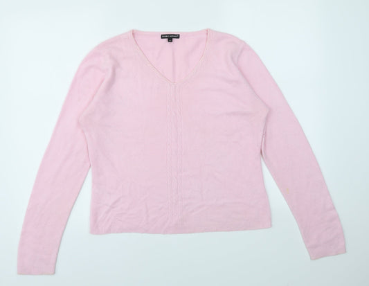 Debbie Morgan  Womens Pink   Pullover Jumper Size M