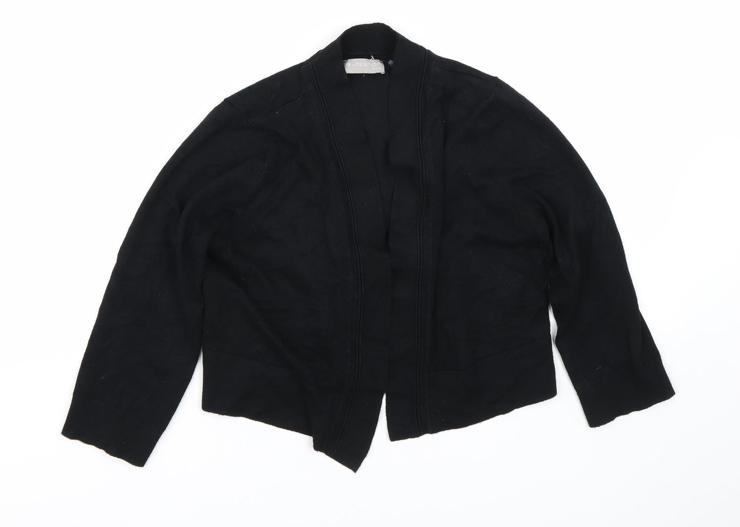 Evolution Womens Black   Cape Jumper Size S
