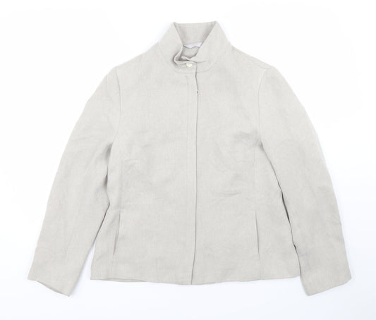 Preworn Womens Beige   Jacket Coat Size 14