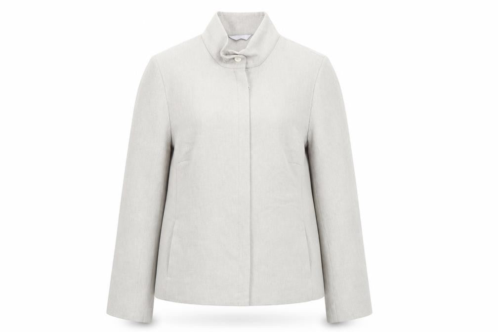 Preworn Womens Beige   Jacket Coat Size 14