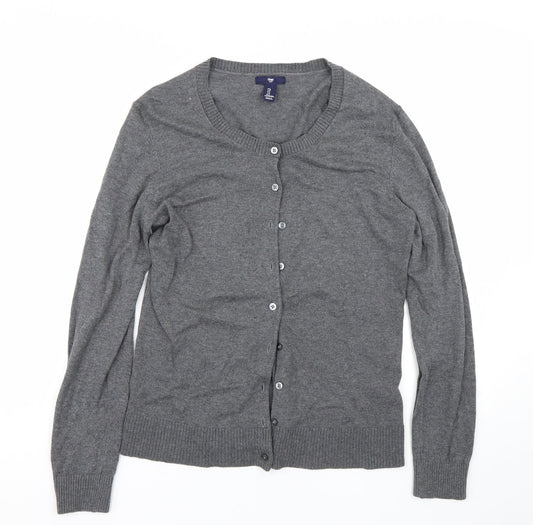 Gap Womens Grey   Cardigan Jumper Size L