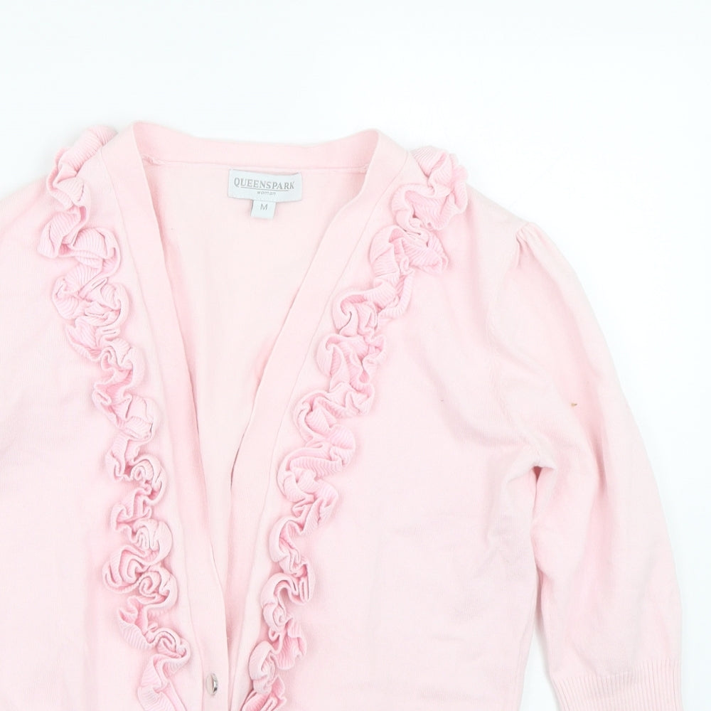 Queenspark Womens Pink   Cardigan Jumper Size M