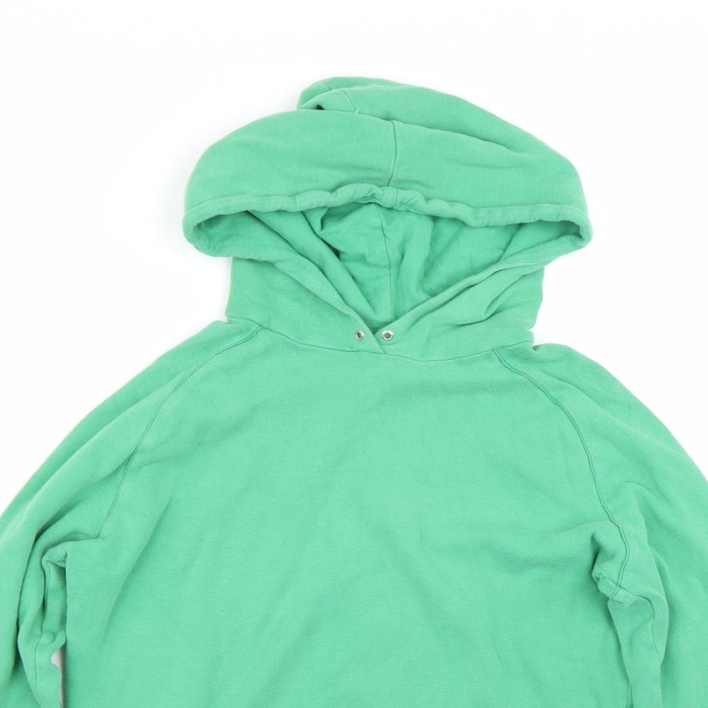 Topshop Womens Green   Pullover Hoodie Size 6
