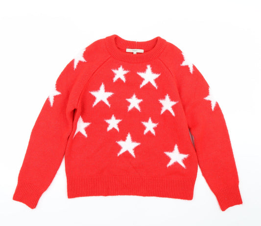 NEXT Womens Red Polka Dot  Pullover Jumper Size XS