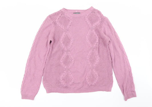 Papaya Womens Purple   Pullover Jumper Size 12