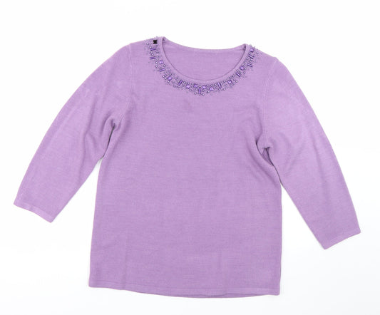Preworn Womens Purple   Pullover Jumper Size M